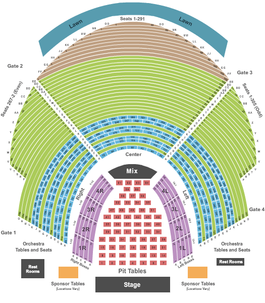 Cadence Bank Amphitheatre Chastain Park Seating Chart