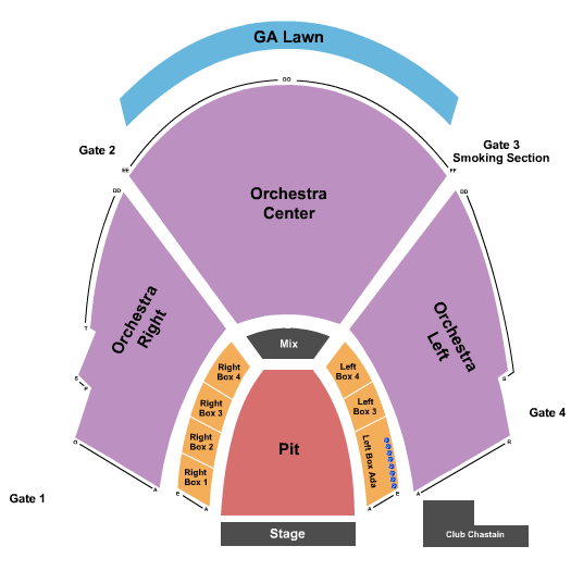 Cadence Bank Amphitheatre Chastain Park Seating Chart