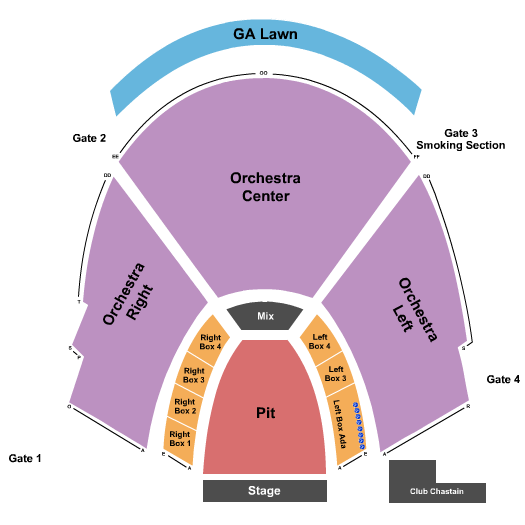 Synovus Bank Amphitheater Chastain Park Seating Chart