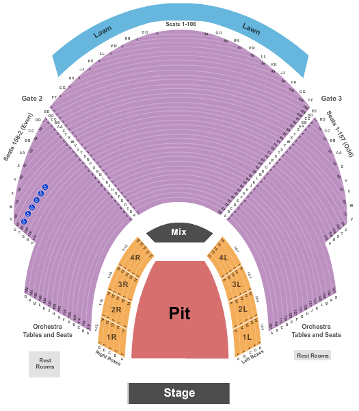 Synovus Bank Amphitheater Chastain Park Seating Chart
